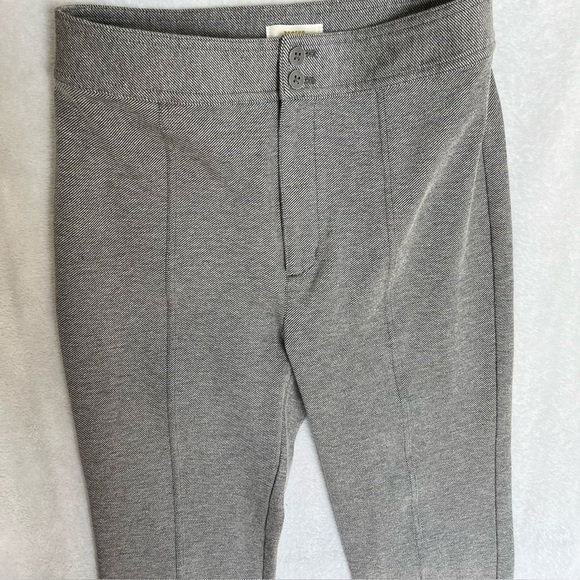 Anthropologie Maeve Women US Sz 6 Seamed Flare Pants Ankle Grey Tweed Office - Picture 16 of 16